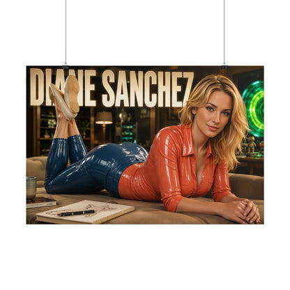 Cartoon Wall Art Diane Sanchez Rick and Morty Poster Room Decor Character Print