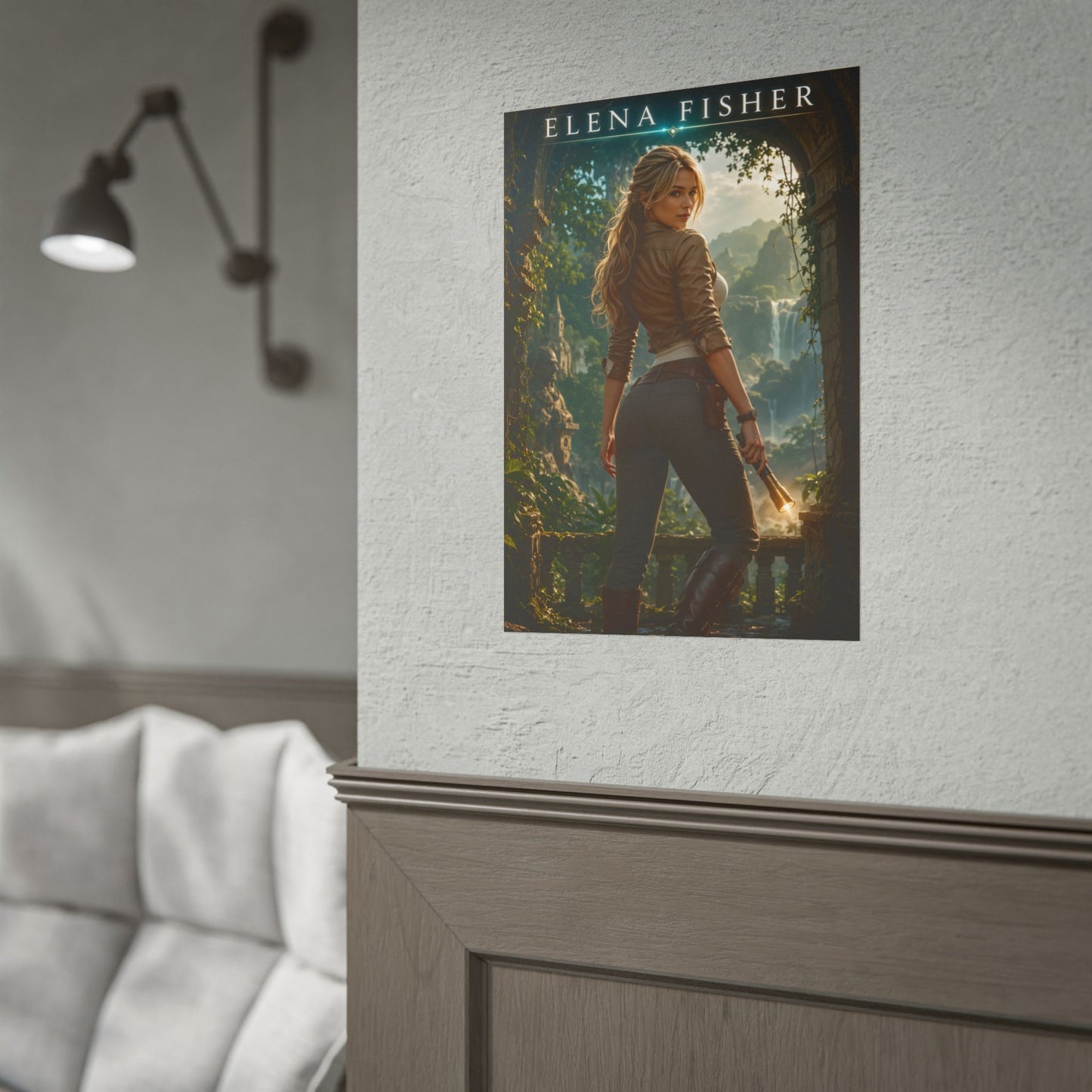 Elena Fisher Uncharted Poster PlayStation Wall Art Print Decor