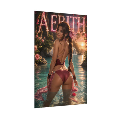 Fantasy Wall Art Aerith Gainsborough Poster Room Decor Collector Gift Art Print