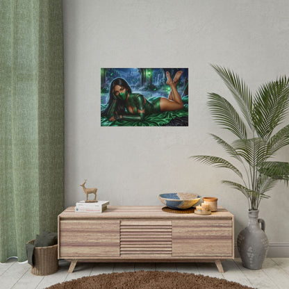 Jade Mortal Kombat Poster, Gaming Wall Art, Fantasy Print Decor