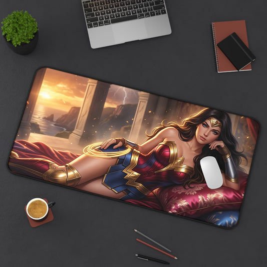 DC Comics Mouse Pad, Wonder Woman Desk Mat, Large Pad
