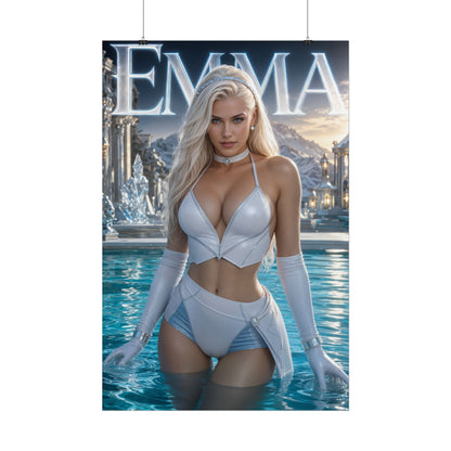 Emma Frost Comic Poster Character Wall Art Collector Room Decor Art Print