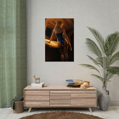 Samus Aran Poster – Sci Fi Wall Art Print, Iconic Bounty Hunter Decor