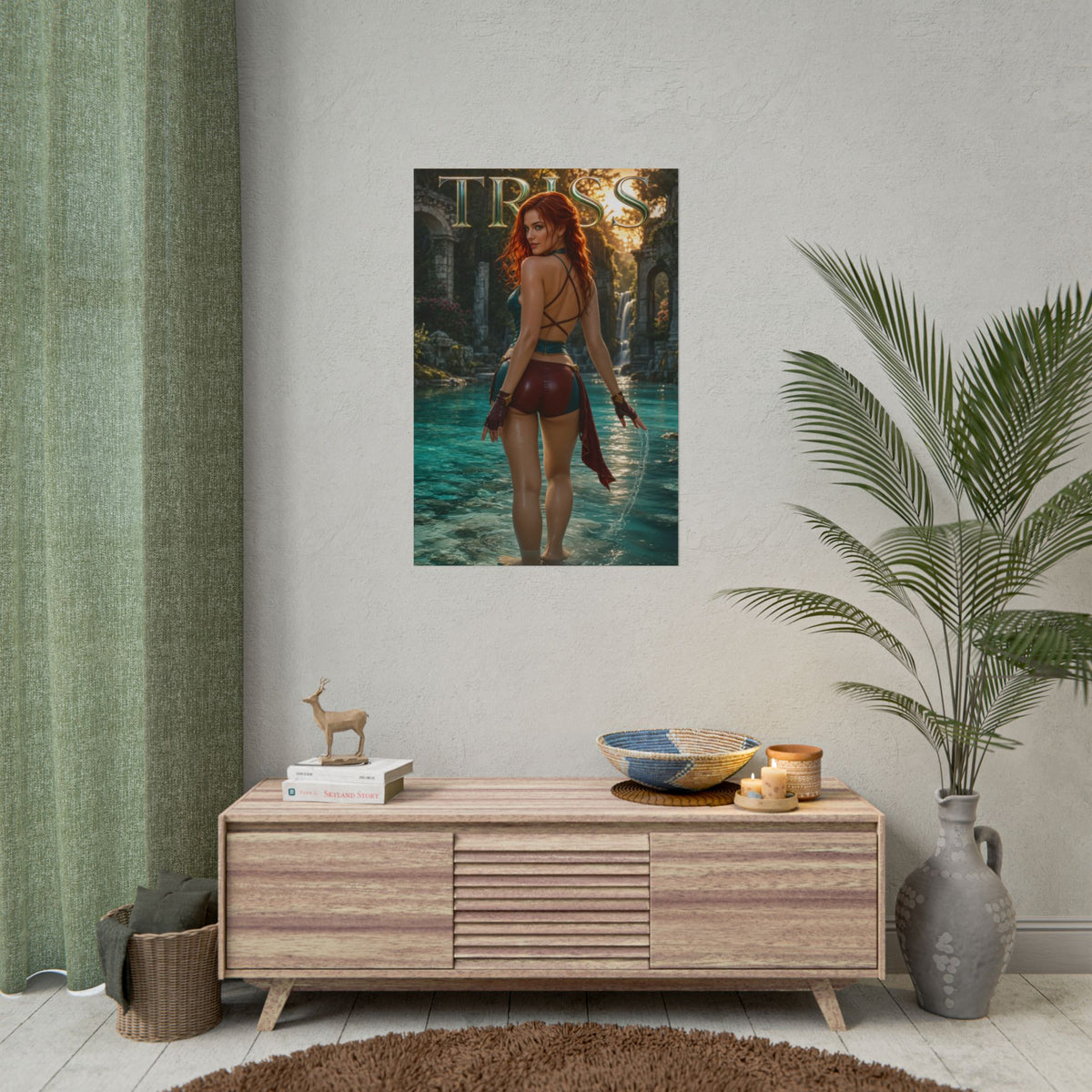 Triss Merigold The Witcher Wall Art Poster Fantasy Bedroom Decor Character Print