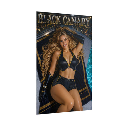 Black Canary Comic Poster Character Wall Art Collector Room Decor Art Print