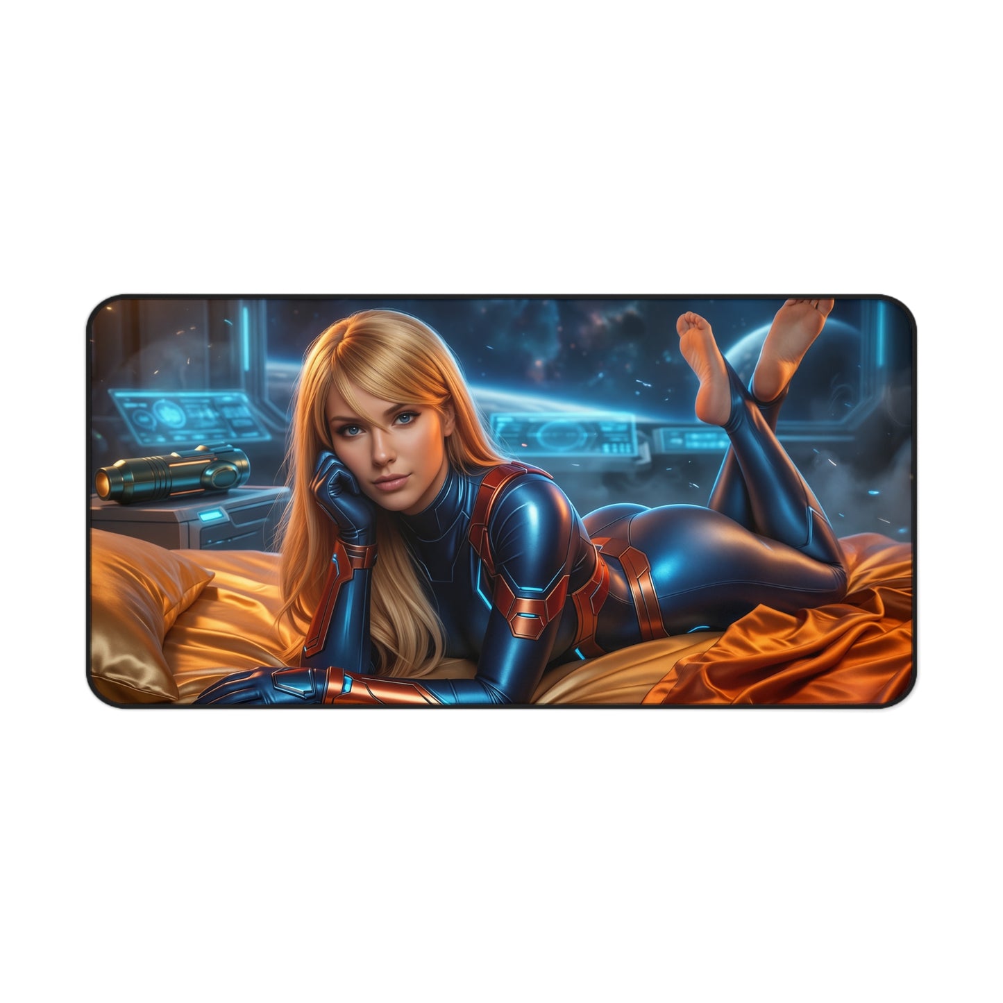 Samus Mouse Pad, Samus Aran Desk Mat, Gamer Gift XXL