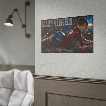 Claire Redfield Resident Evil Poster Gaming Wall Art Gamer Room Decor Art Print
