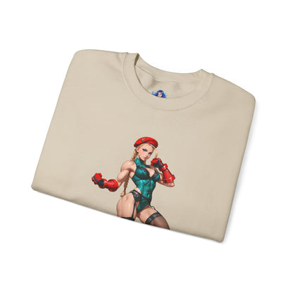 Біла толстовка Cammy, чохол Street Fighter Crewneck, ігровий одяг для бійців та фанатів