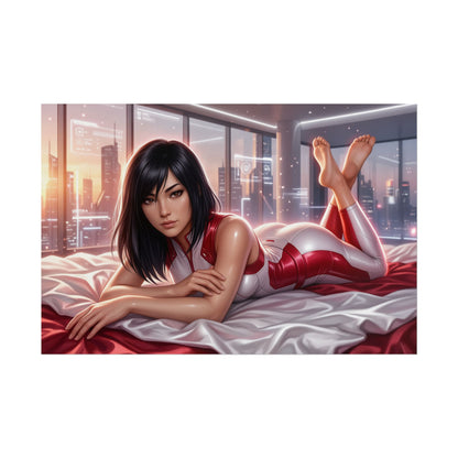 Faith Connors Poster, Mirror's Edge Wall Art, Gaming Print Decor