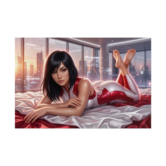Faith Connors Poster, Mirror's Edge Wall Art, Gaming Print Decor