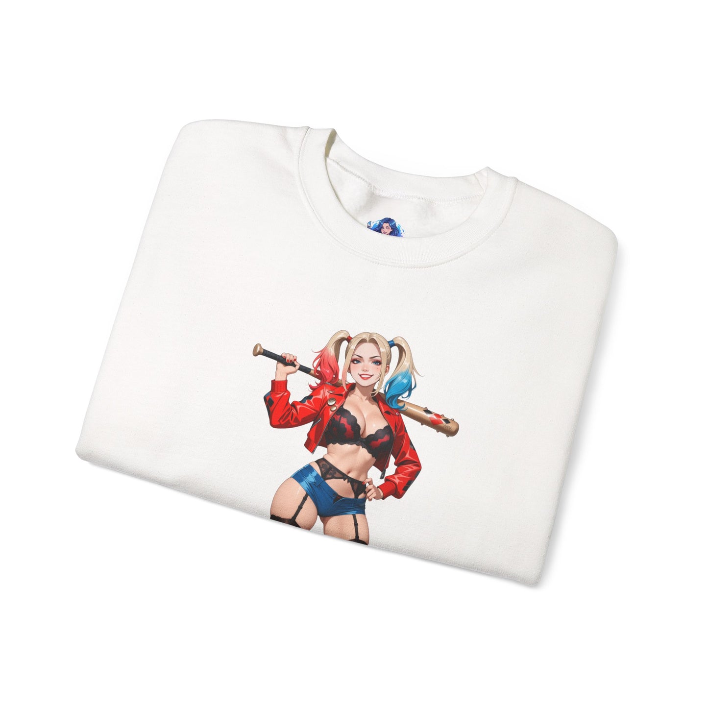 Толстовка з Харлі Квінн, одяг з високим вирізом "Готем", вуличний одяг у стилі коміксів для фанатів