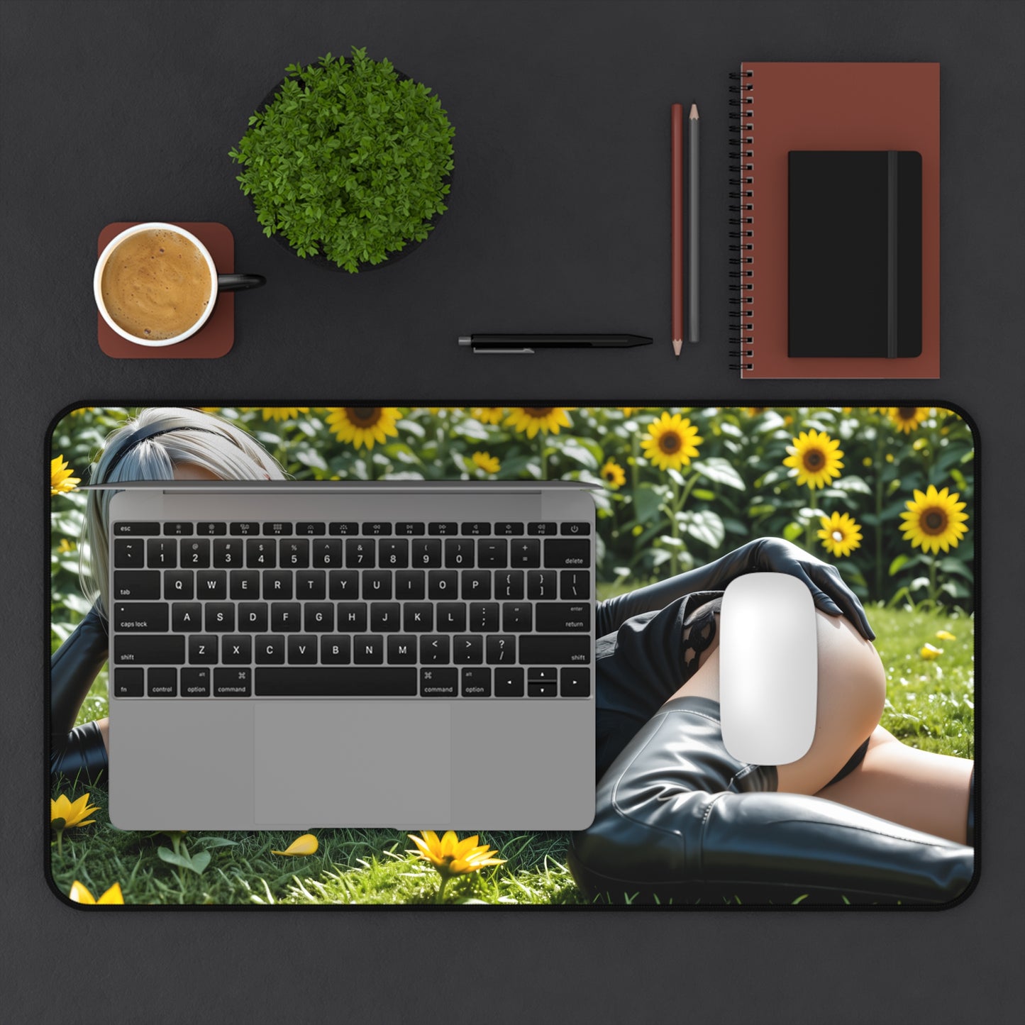 2B Gaming-Mauspad, Nier Automata Schreibtischunterlage, Anime-Kriegerinnen-Mauspad