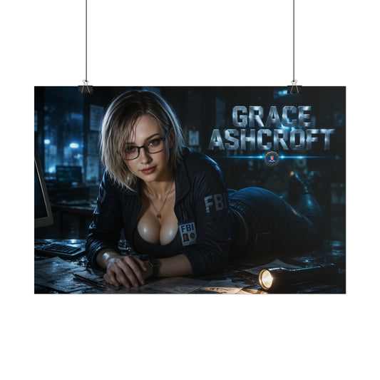 Gaming Wall Art Grace Ashcroft Poster Game Room Decor Gamer Gift Art Print