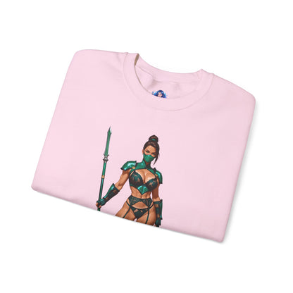 Толстовка Jade Mortal Kombat, топ Emerald Assassin Crewneck, затишний ігровий вуличний одяг для колекціонерів