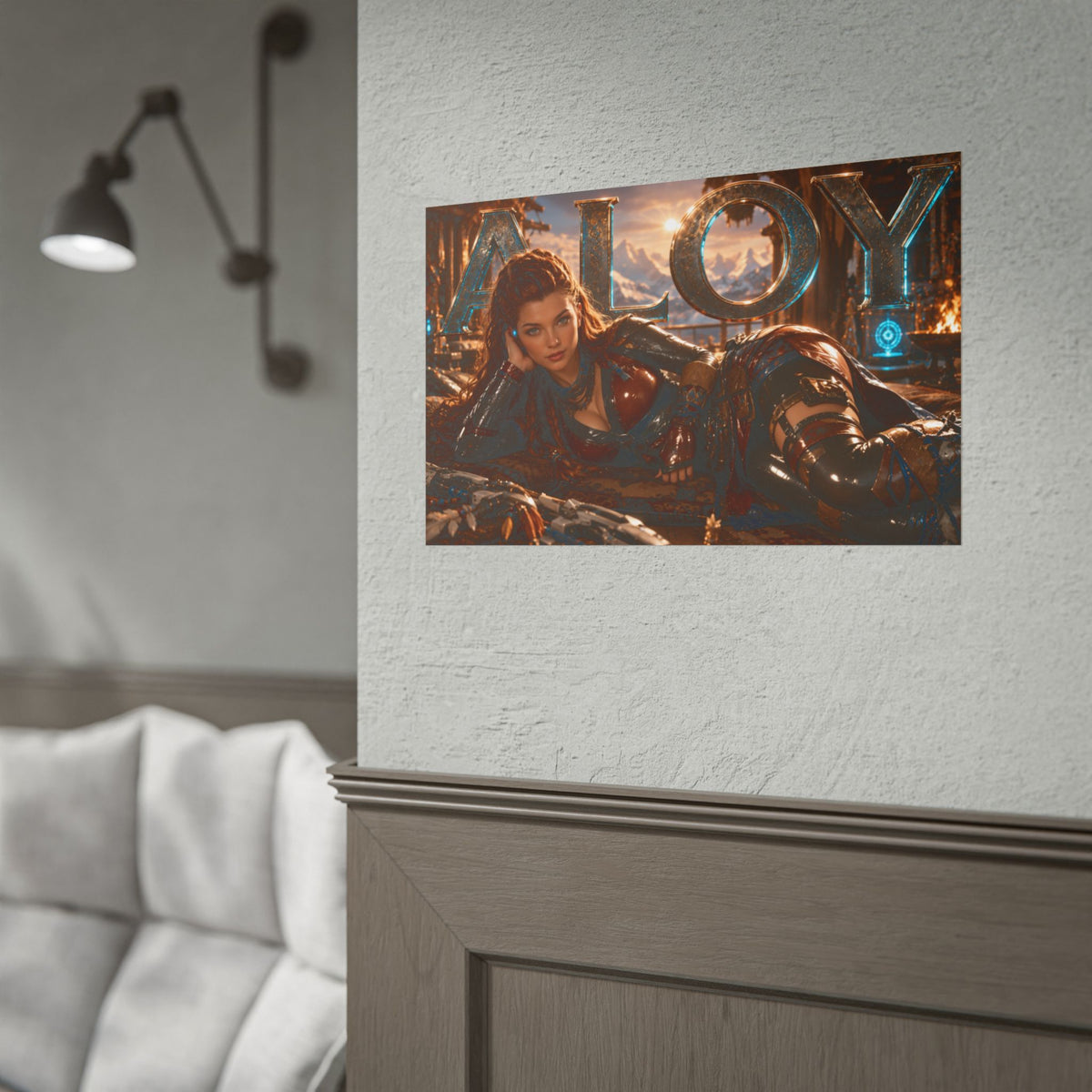 Game Room Decor Aloy Horizon Poster Gaming Wall Art Character Print