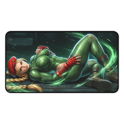 Street Fighter Mouse Pad, Cammy Desk Mat, Gamer Gift XXL