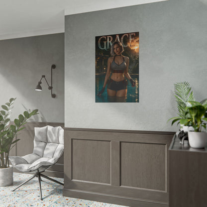 Game Room Decor Grace Wall Art Poster Collectible Character Print