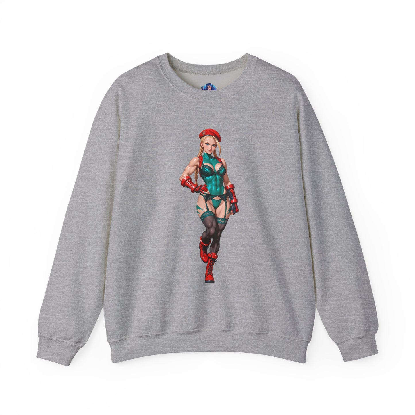 Біла толстовка Cammy, чохол Street Fighter Crewneck, одяг для фанатів Gaming Fandom