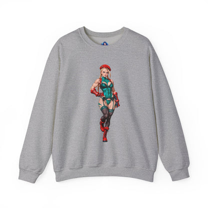 Біла толстовка Cammy, чохол Street Fighter Crewneck, одяг для фанатів Gaming Fandom