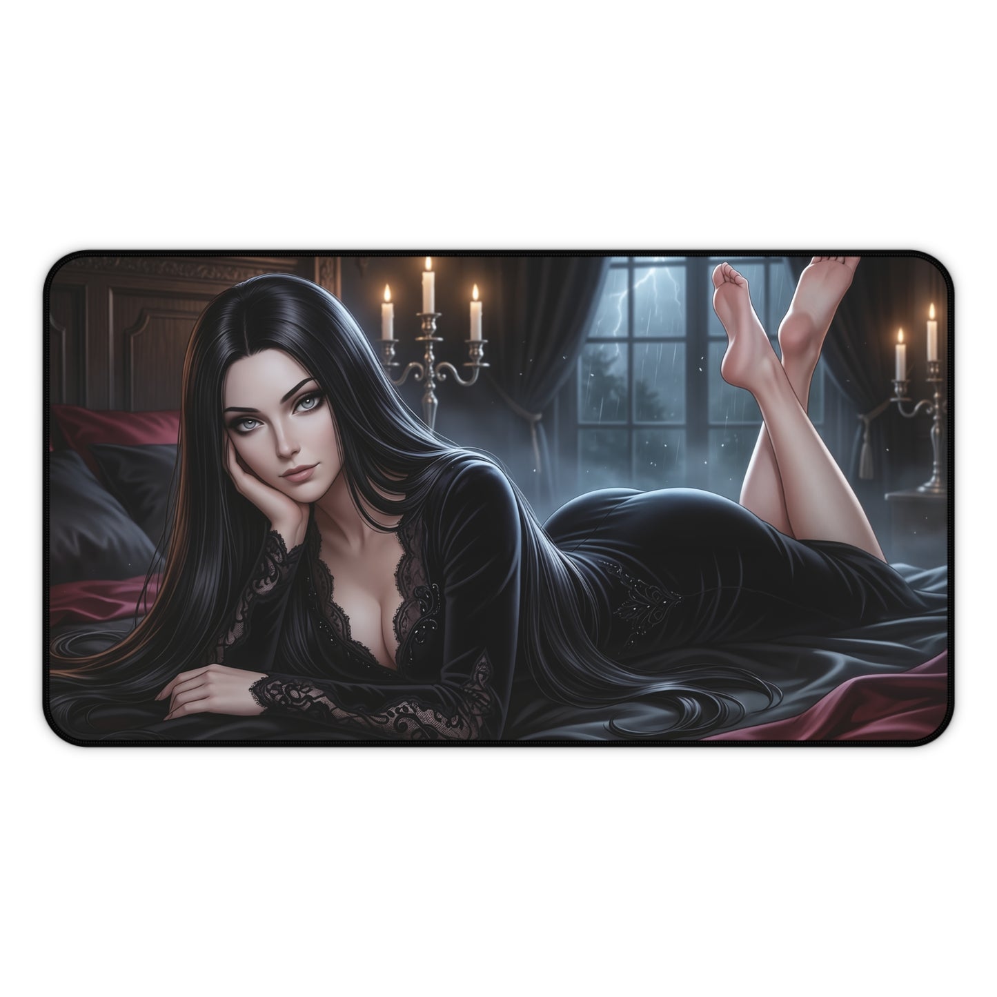 The Addams Family Mouse Pad, Morticia Desk Mat, XXL Pad
