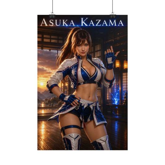 Tekken Asuka Kazama Wall Art Poster Game Room Decor for Gamers