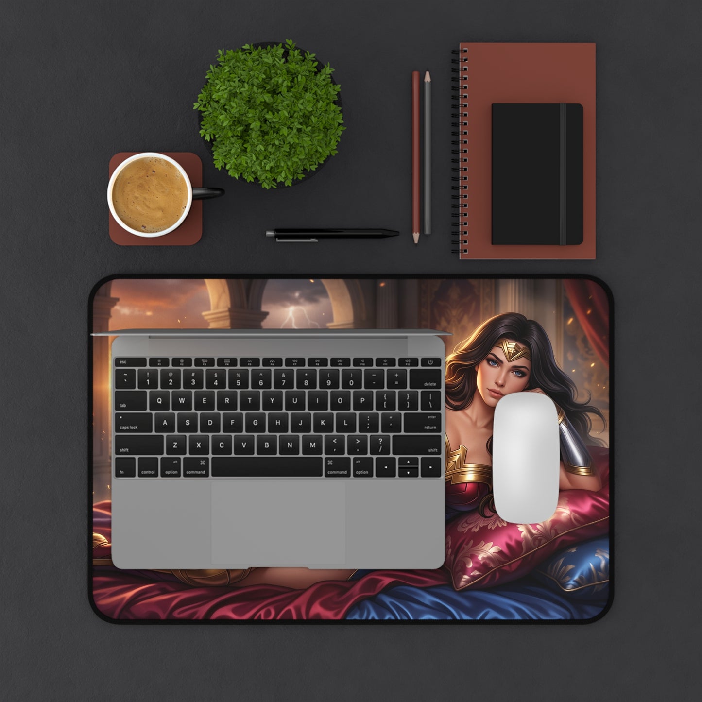DC Comics Mouse Pad, Wonder Woman Desk Mat, Large Pad