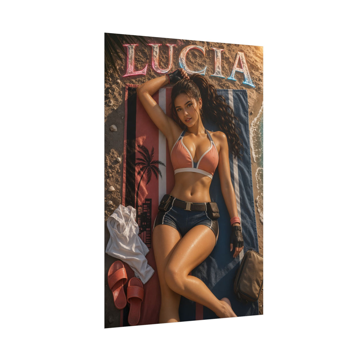Game Room Decor Lucia Wall Art Poster Collectible Character Print