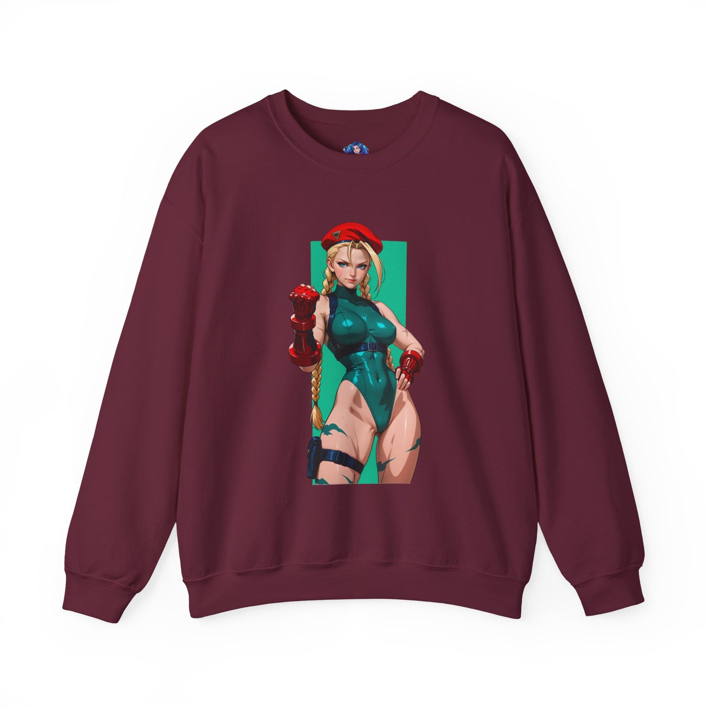 Cammy White Sweatshirt, Street Fighter Crewneck, Premium Gaming Apparel for Fans
