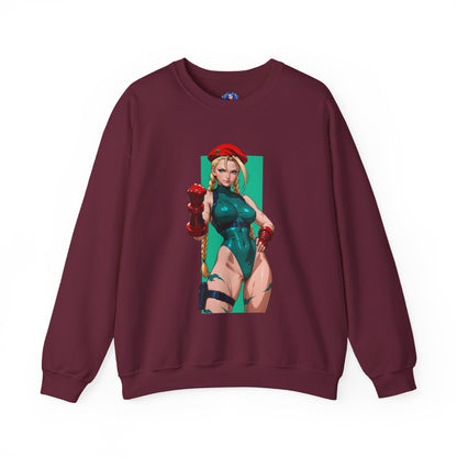 Cammy White Sweatshirt, Street Fighter Crewneck, Premium Gaming Apparel for Fans
