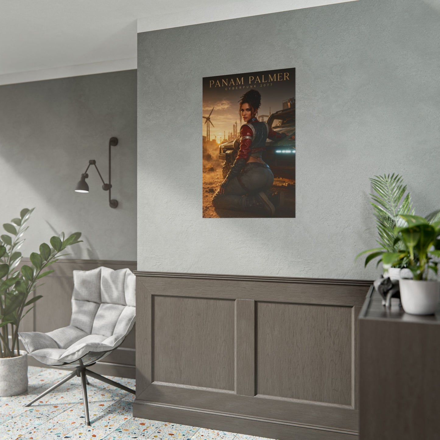 Panam Palmer Poster, Cyberpunk 2077 Wall Art, Gaming Print, Gamer Decor