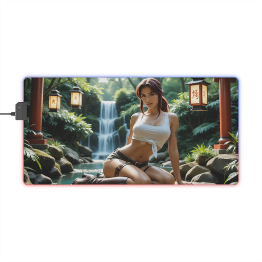 Килимок для столу Revy – світлодіодний RGB-підкладка, ігровий комплект для дівчат з аніме Waifu