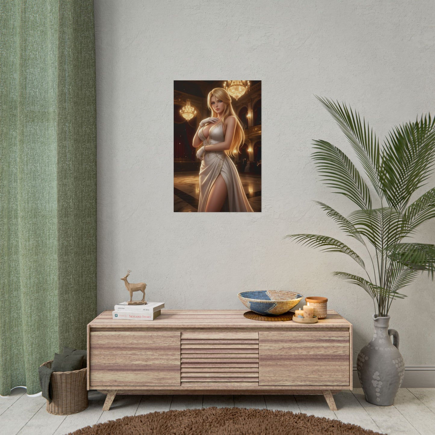 Helena Douglas Dead or Alive Poster Fighter Woman Wall Art Blonde Girl Print Martial Artist Character Gaming Room Decor Gift