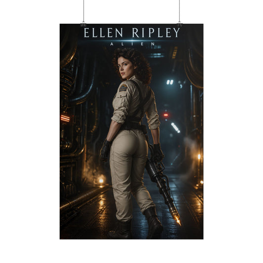 Alien Ellen Ripley Sci-Fi Movie Poster Print Video Game Decor for Gaming Setup