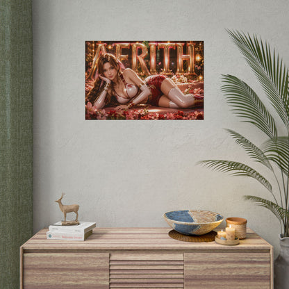 Aerith Gainsborough Poster Gaming Wall Art Gamer Room Decor Collectible Print