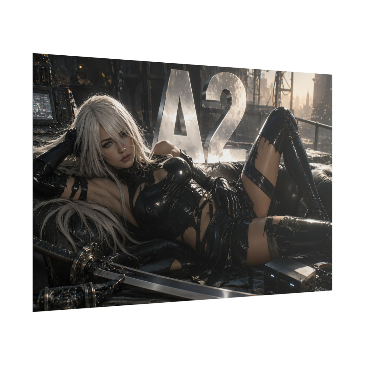 A2 NieR Poster Gaming Wall Art Gamer Room Decor Collectible Print