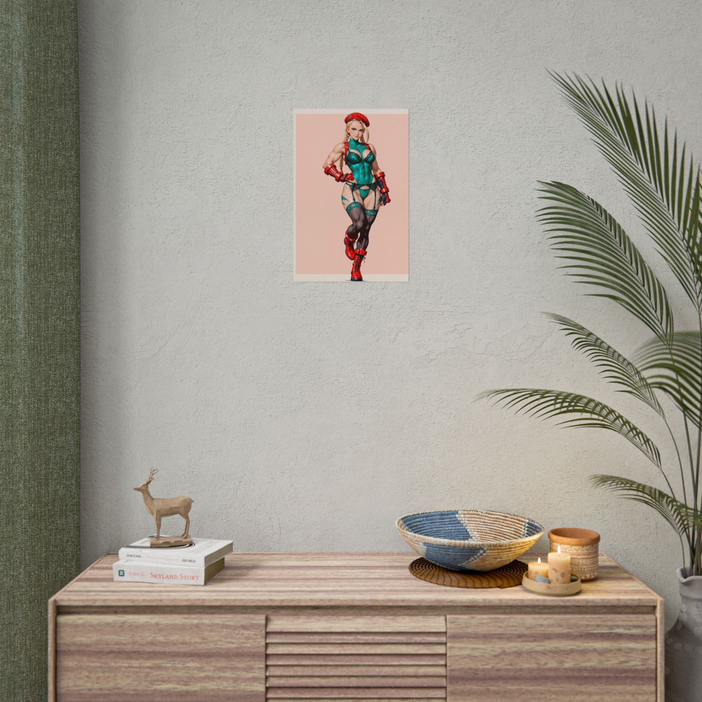 Cammy White Poster, Street Fighter Anime-Girl Kunstdruck, Wanddeko fürs Gamerzimmer