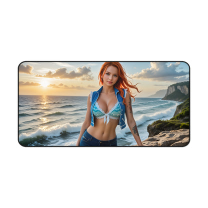 Nami Gaming-Mauspad, One Piece Schreibtischunterlage, Anime Navigator Girl Setup