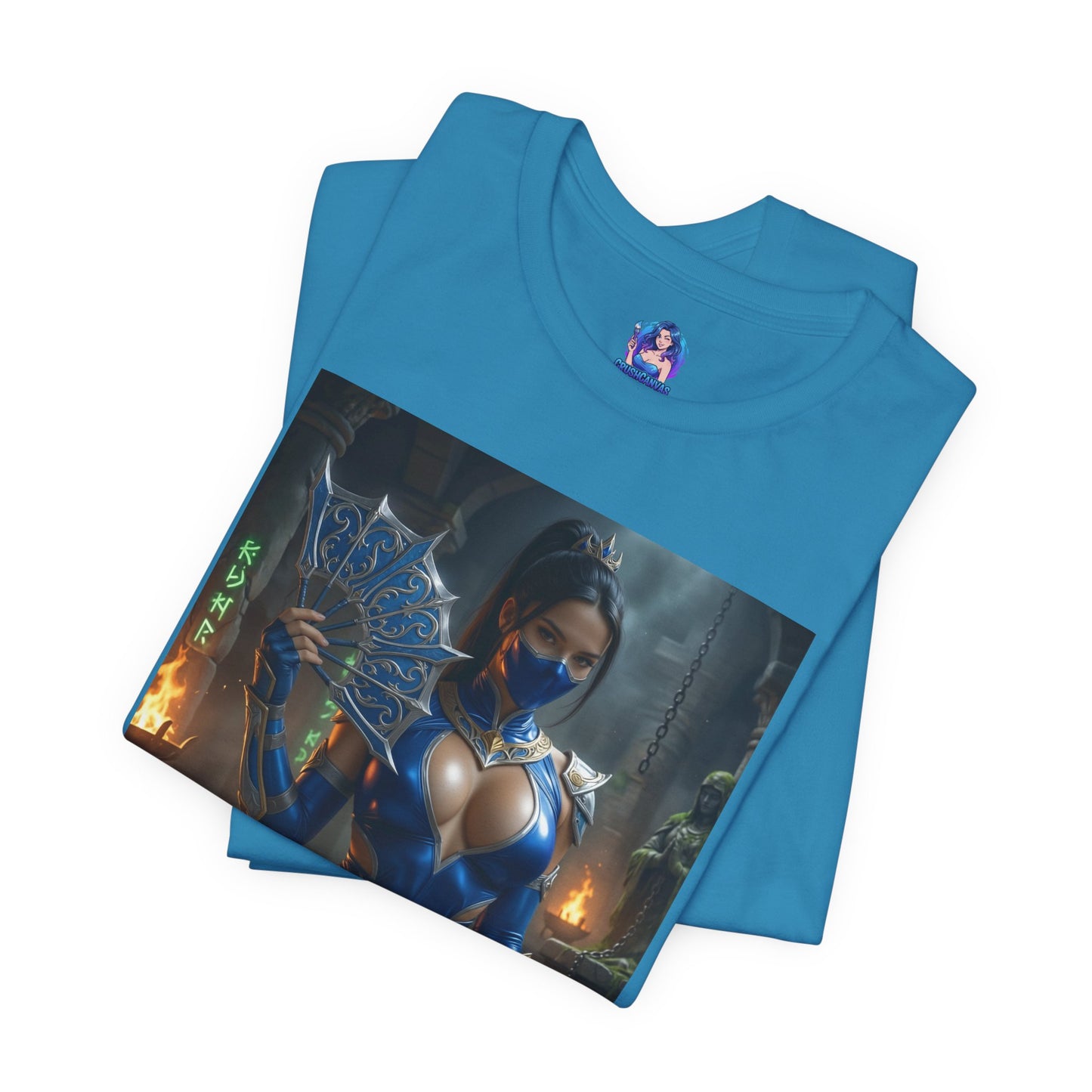 Kitana Mortal Kombat T-Shirt | Kampfspiel-Shirt für Gamer &amp; Anime-Fans