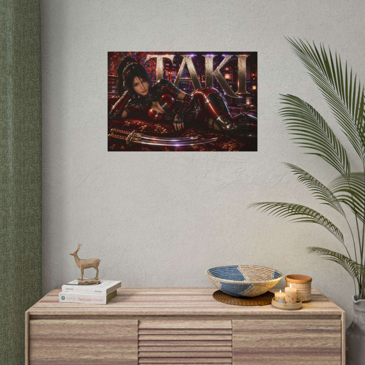 Taki Character Poster Soulcalibur Gamer Room Wall Art Collectible Decor
