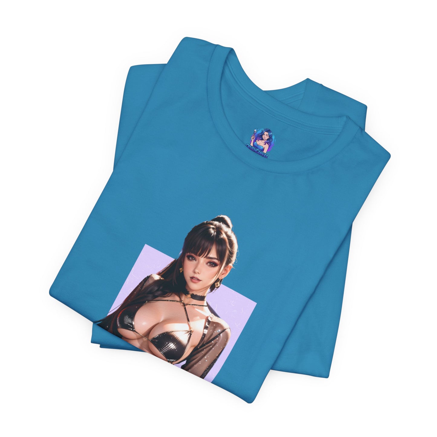 Eve Stellar Blade Grafik-T-Shirt | Sci-Fi-Kampfheldinnen-T-Shirt für Gamer | Anime-Heldin-Shirt