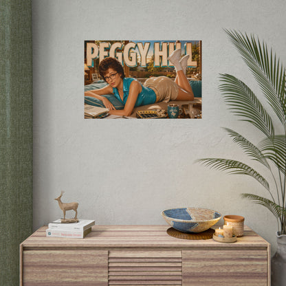Cartoon Wall Art Peggy Hill King of the Hill Poster Room Decor Character Print