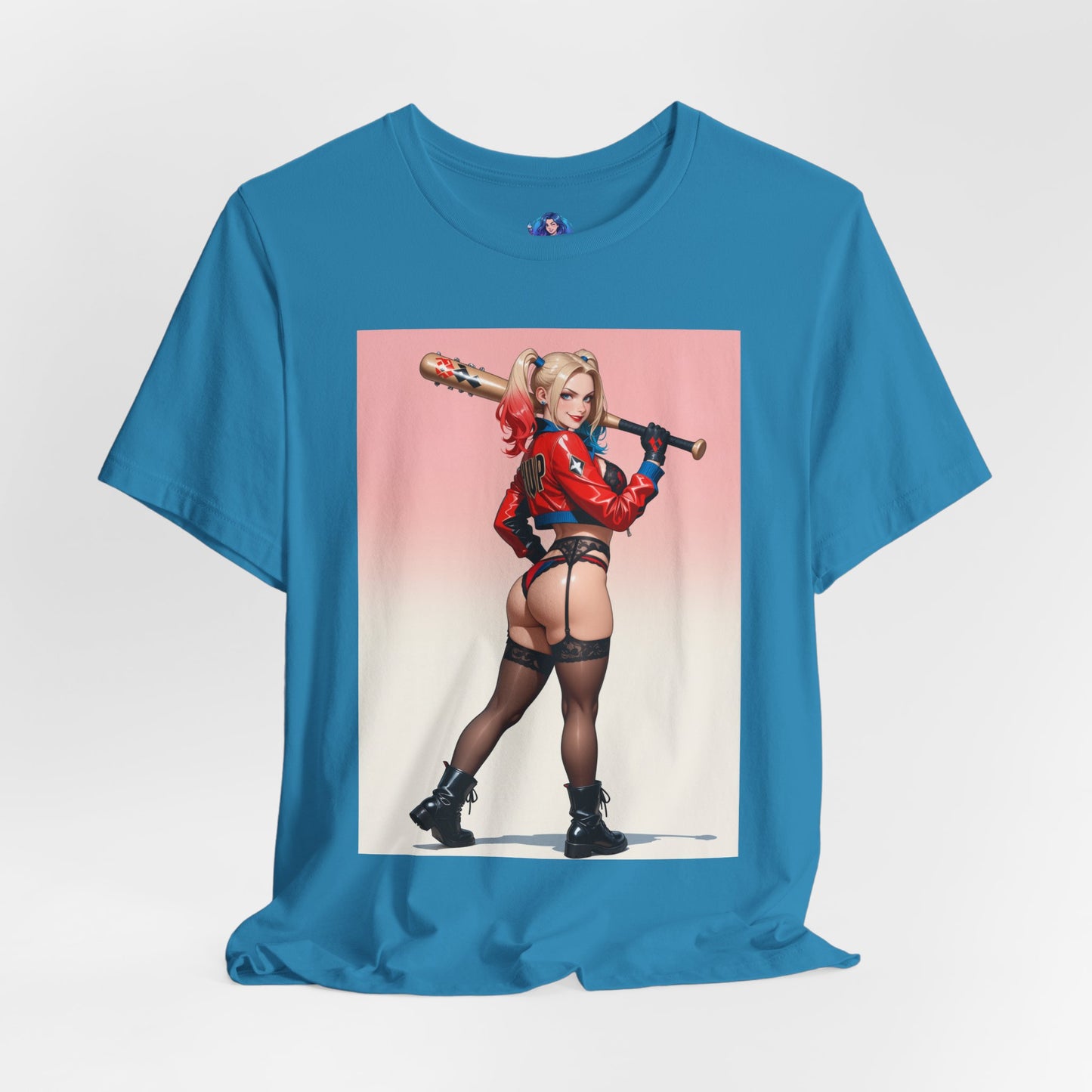 Harley Quinn T-Shirt | DC Comics Waifu-Shirt für Gamer &amp; Fans | Sexy Clown-Girl-Shirt