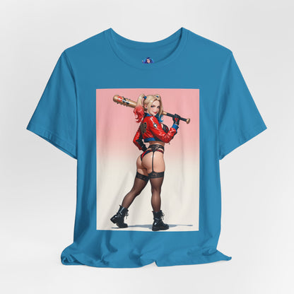 Harley Quinn T-Shirt | DC Comics Waifu-Shirt für Gamer &amp; Fans | Sexy Clown-Girl-Shirt