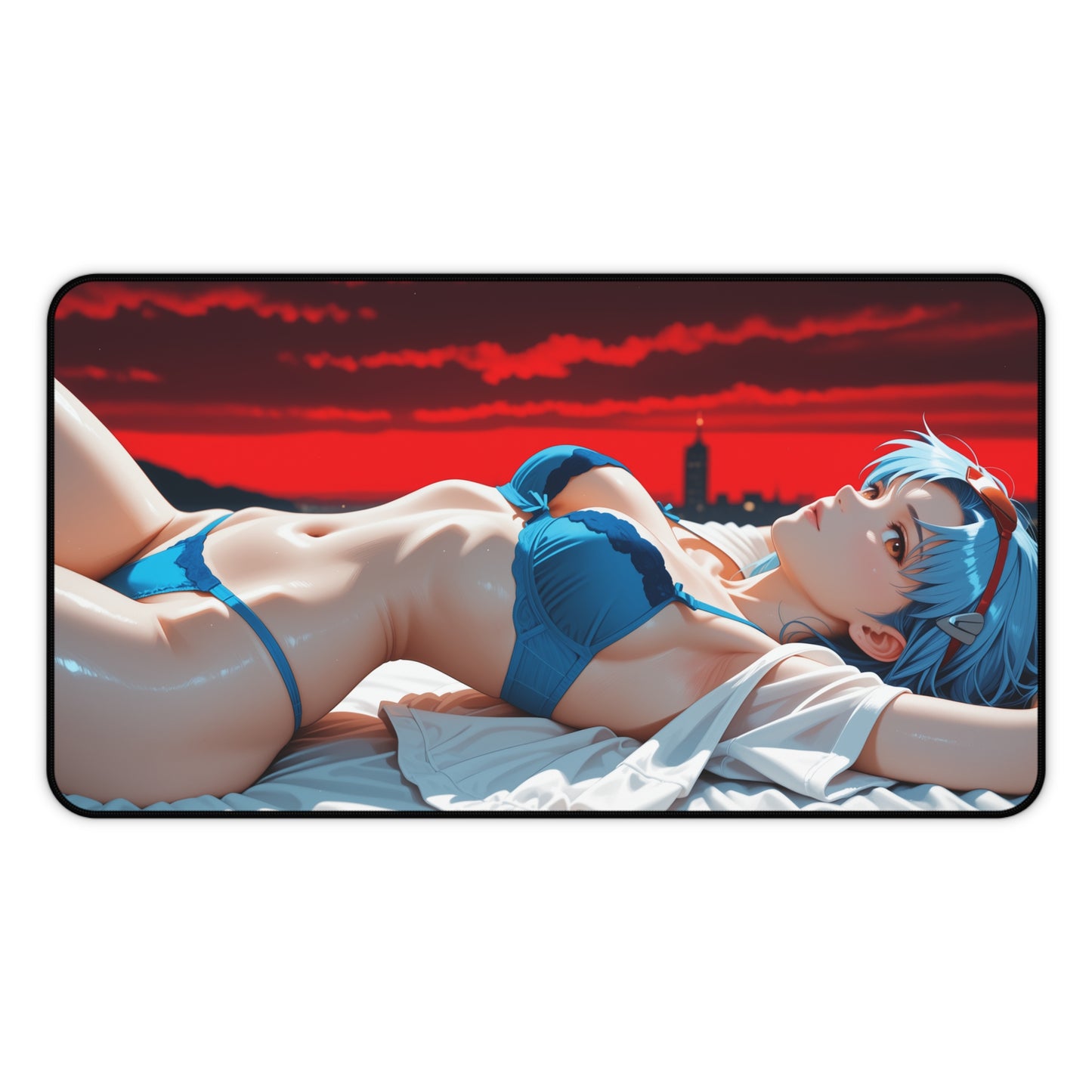 Килимок для столу Rei Ayanami, килимок для миші з аніме-дівчини Євангеліон, налаштування ігрового столу Mecha