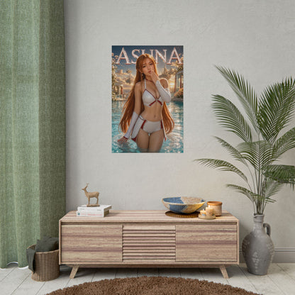 Asuna Sword Art Online Poster Anime Wall Art Manga Style Bedroom Room Decor
