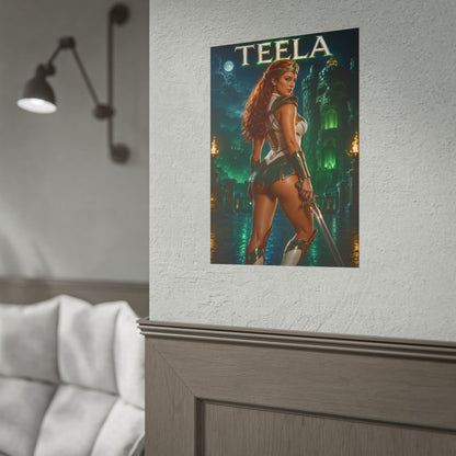 Teela He Man Masters Universe Wall Art Poster Print Decor