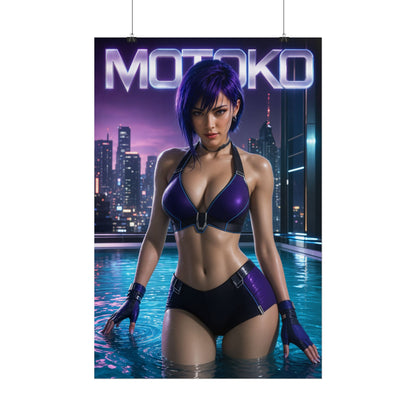 Motoko Kusanagi Ghost in the Shell Poster Wall Art Character Room Decor Collecti