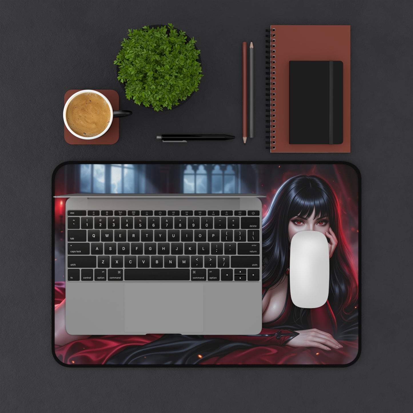 Vampirella Mouse Pad, Gothic Desk Mat, XXL Gaming Pad