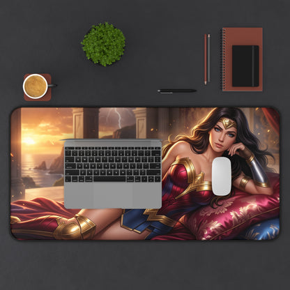 DC Comics Mouse Pad, Wonder Woman Desk Mat, Large Pad