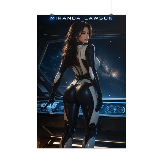 Mass Effect Miranda Lawson Video Game Art Print Collectible Wall Poster